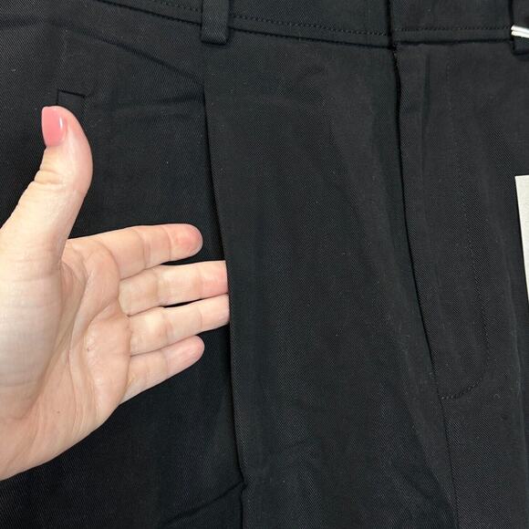 Everlane Way High Drape Pant Wide Leg Hi-Rise Black Women's 12S Inseam 29 NWT - Picture 6 of 13